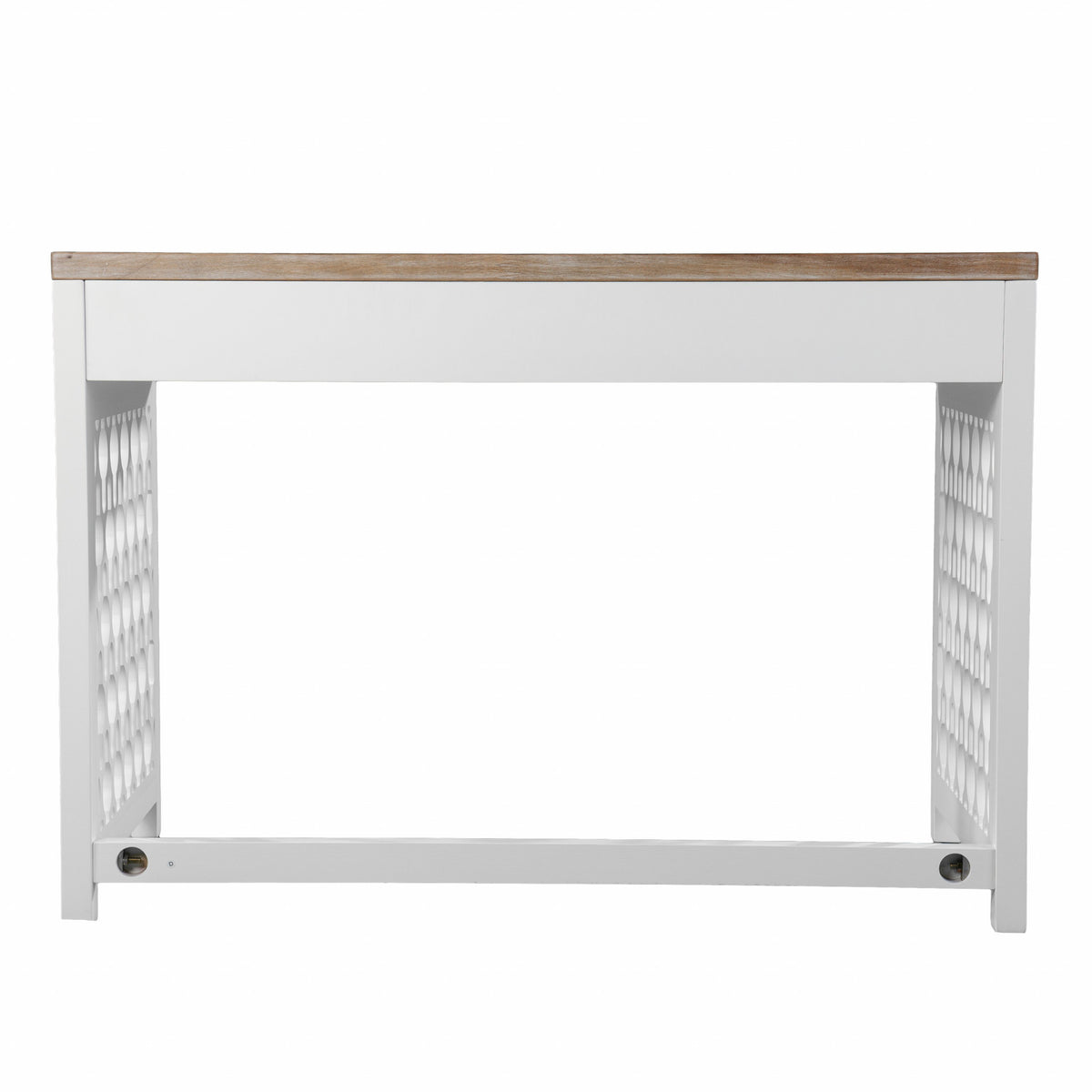 43" Natural and White Wood