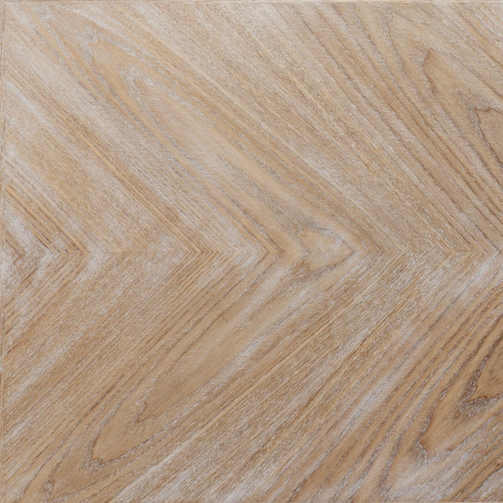 43" Natural and White Wood