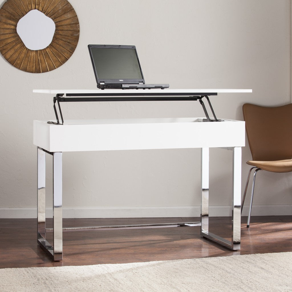 Classic White Adjustable Height Desk