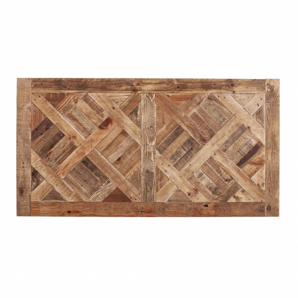 53" Natural and Black Wood