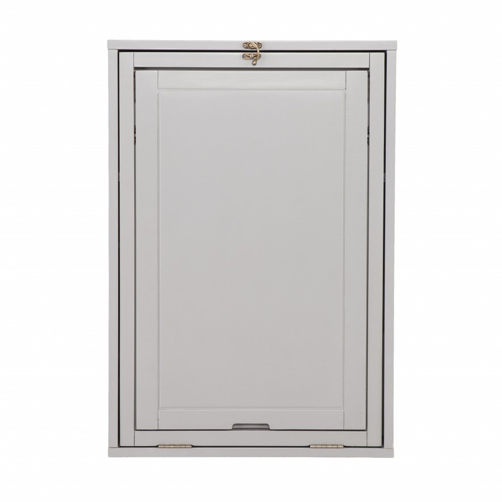 36" Gray Wood Wall Mounted Parsons