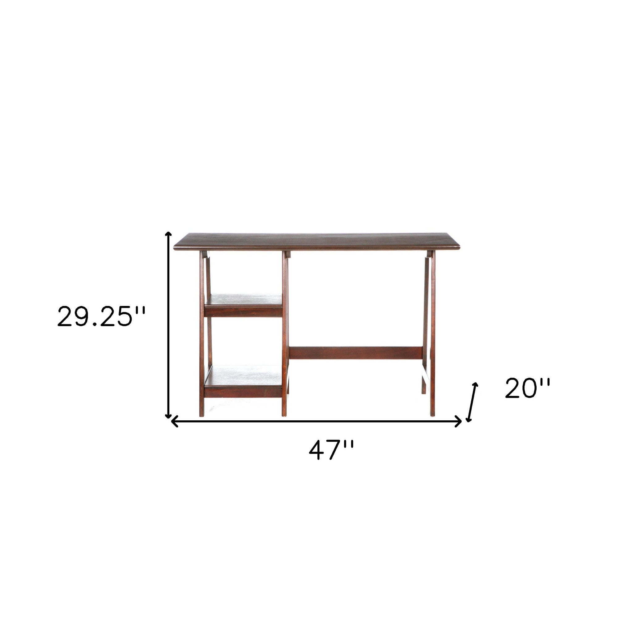 47" Brown Computer Desk