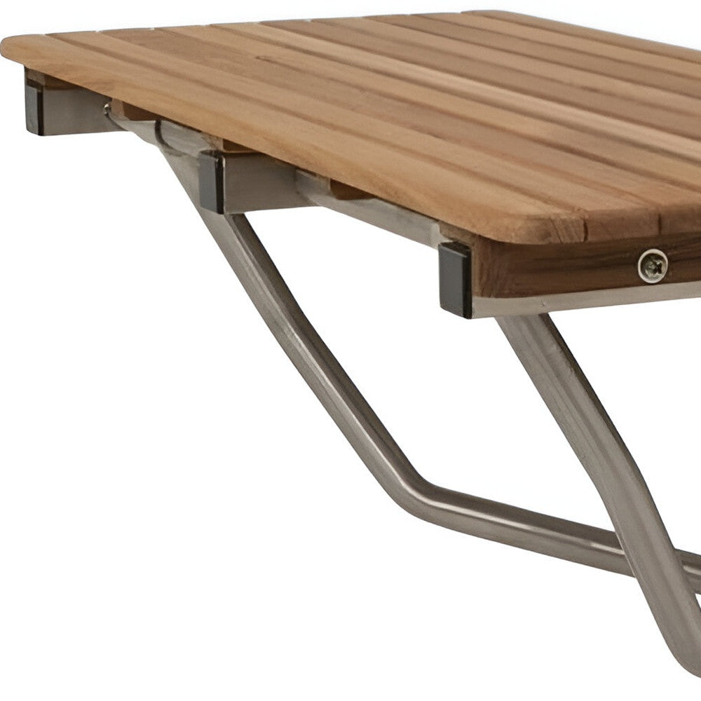 32" Premium Wall Mount Teak Shower Bench