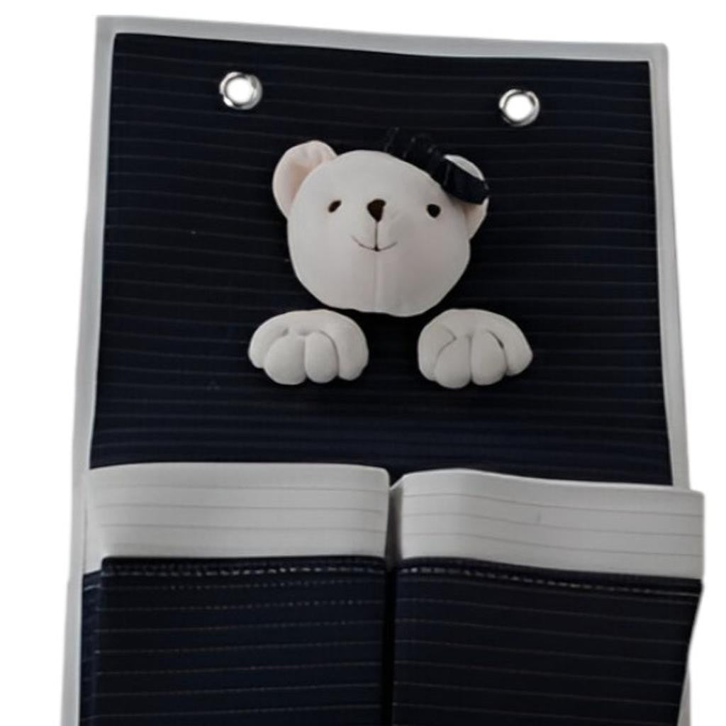 Set of Two Black And White Fabric Wall Hanger