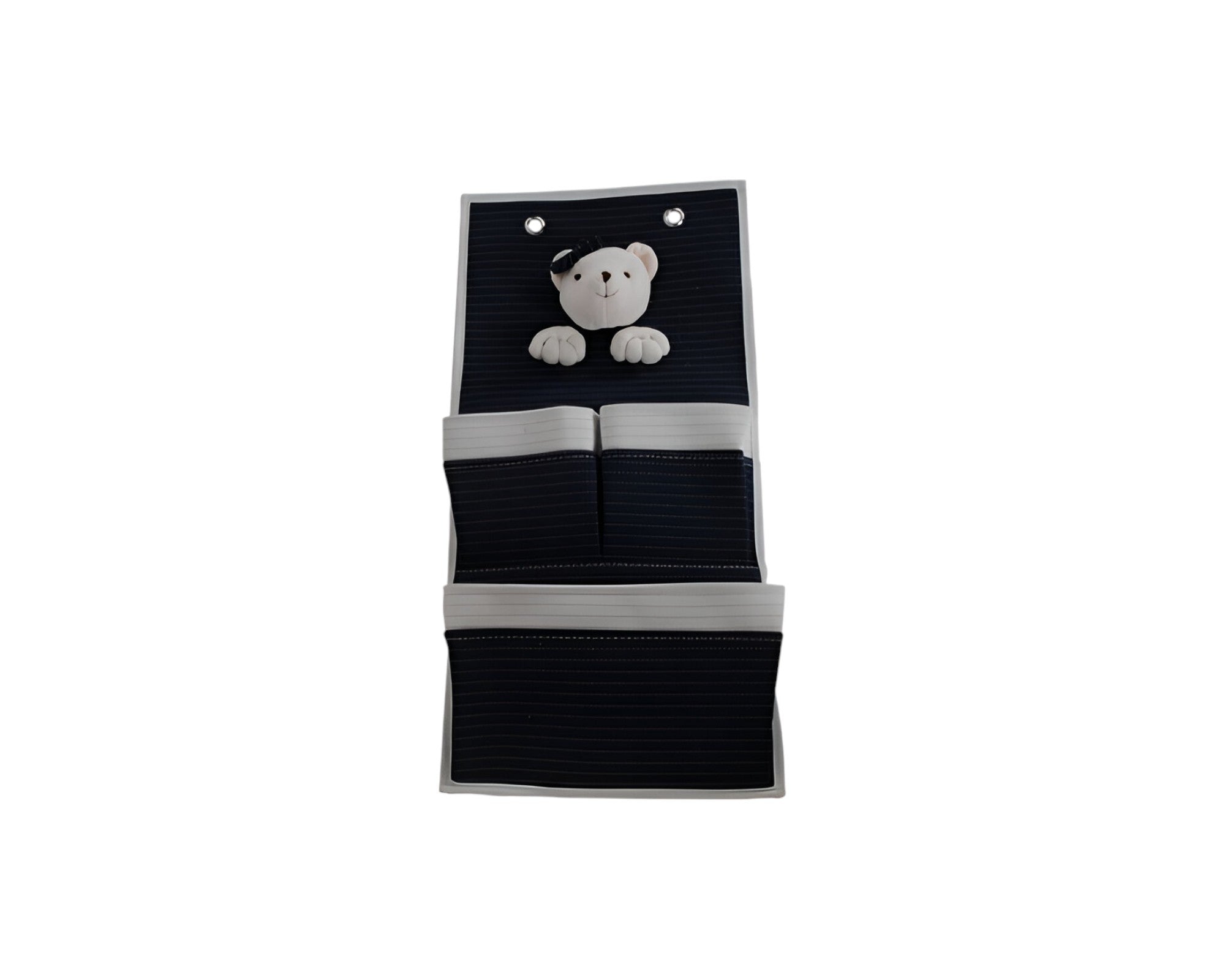 Set of Two Black And White Fabric Wall Hanger