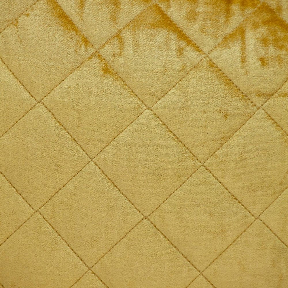 Tufted Diamond Yellow Ochre Transitional Square Pillow