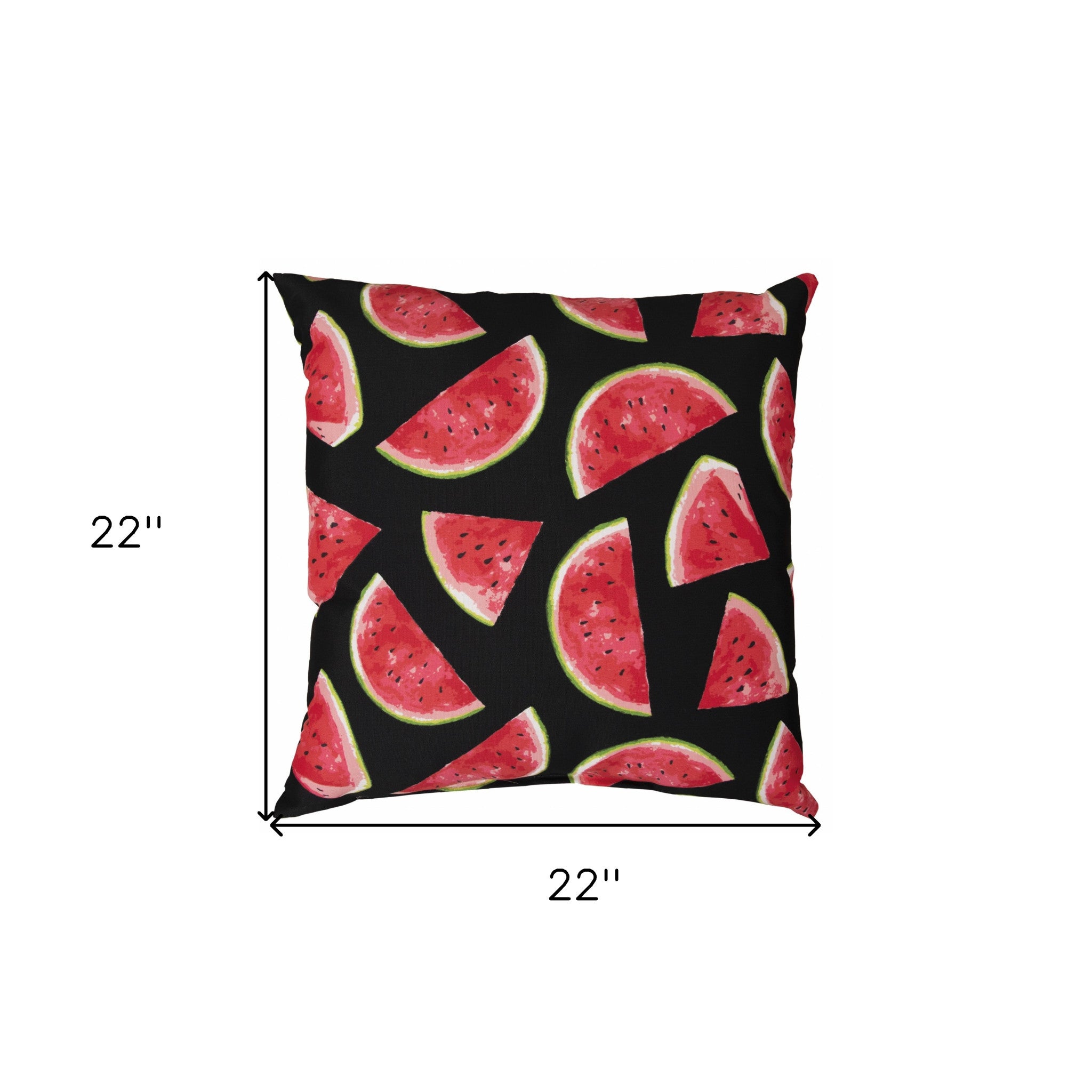 Set of Two 22" X 22" Red Indoor Outdoor Throw Pillow Cover & Insert