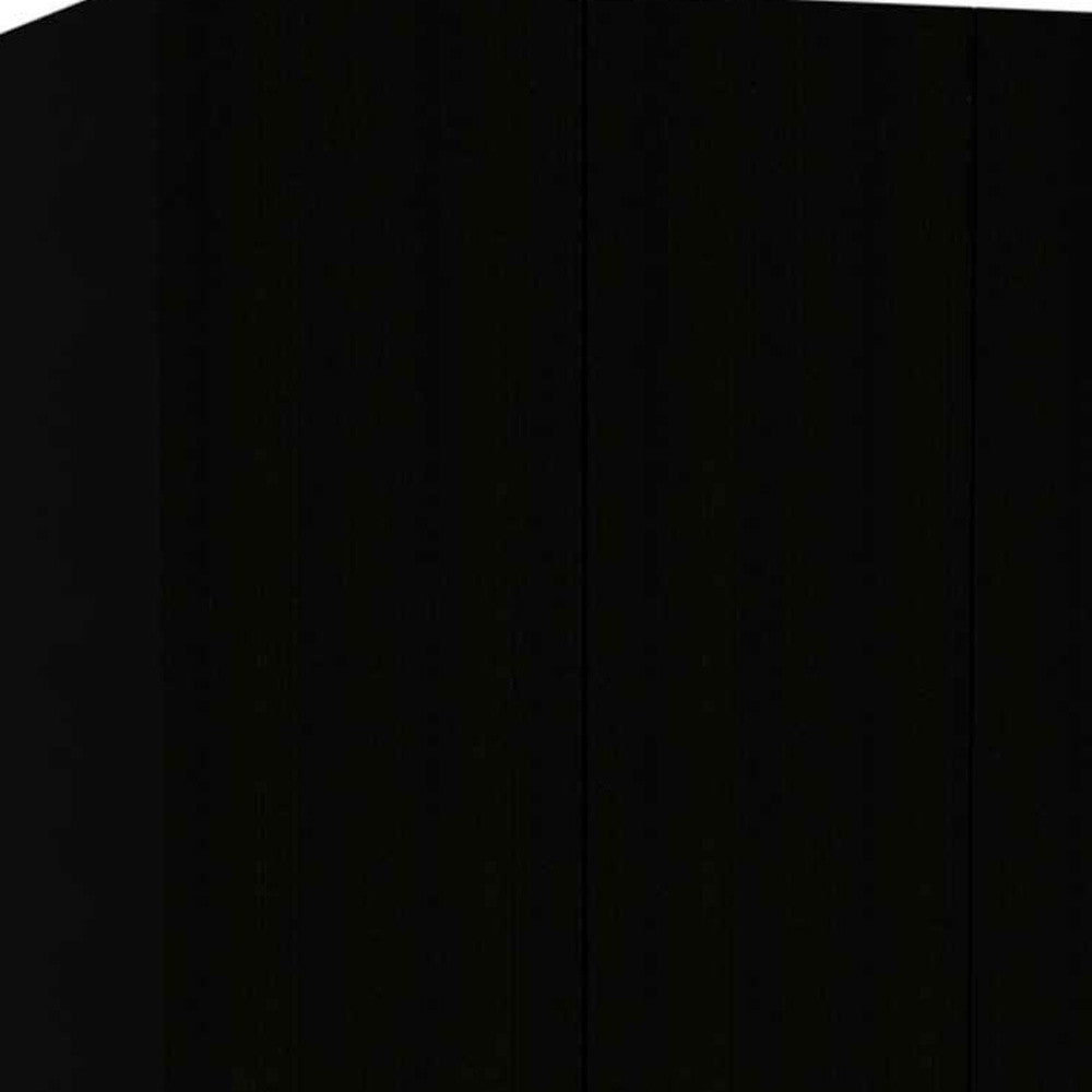 67" Black and White Single Drawer Combo Dresser