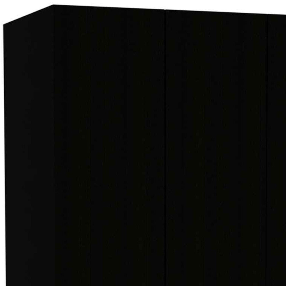 67" Black and White Single Drawer Combo Dresser