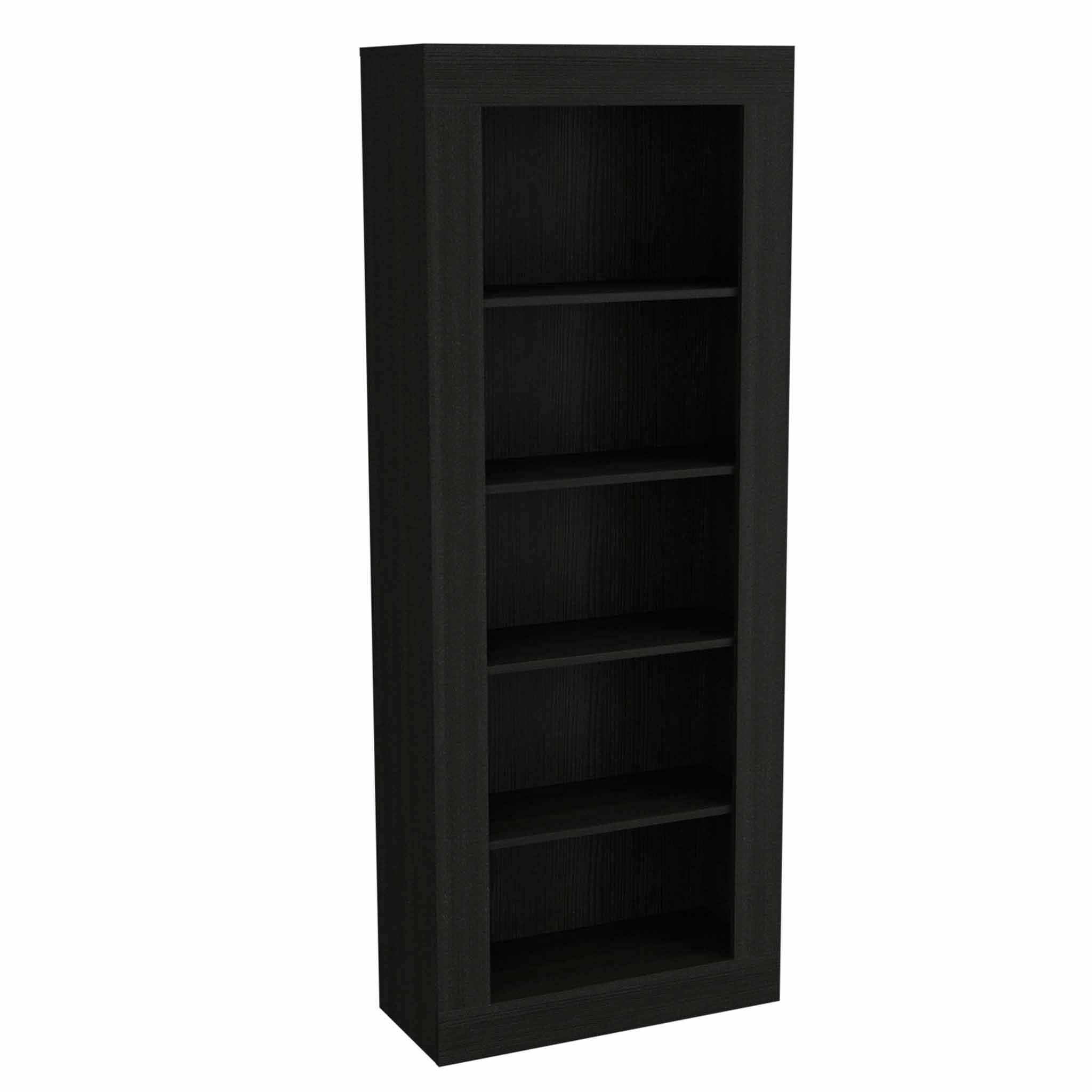 Black Five Tier Bookcase