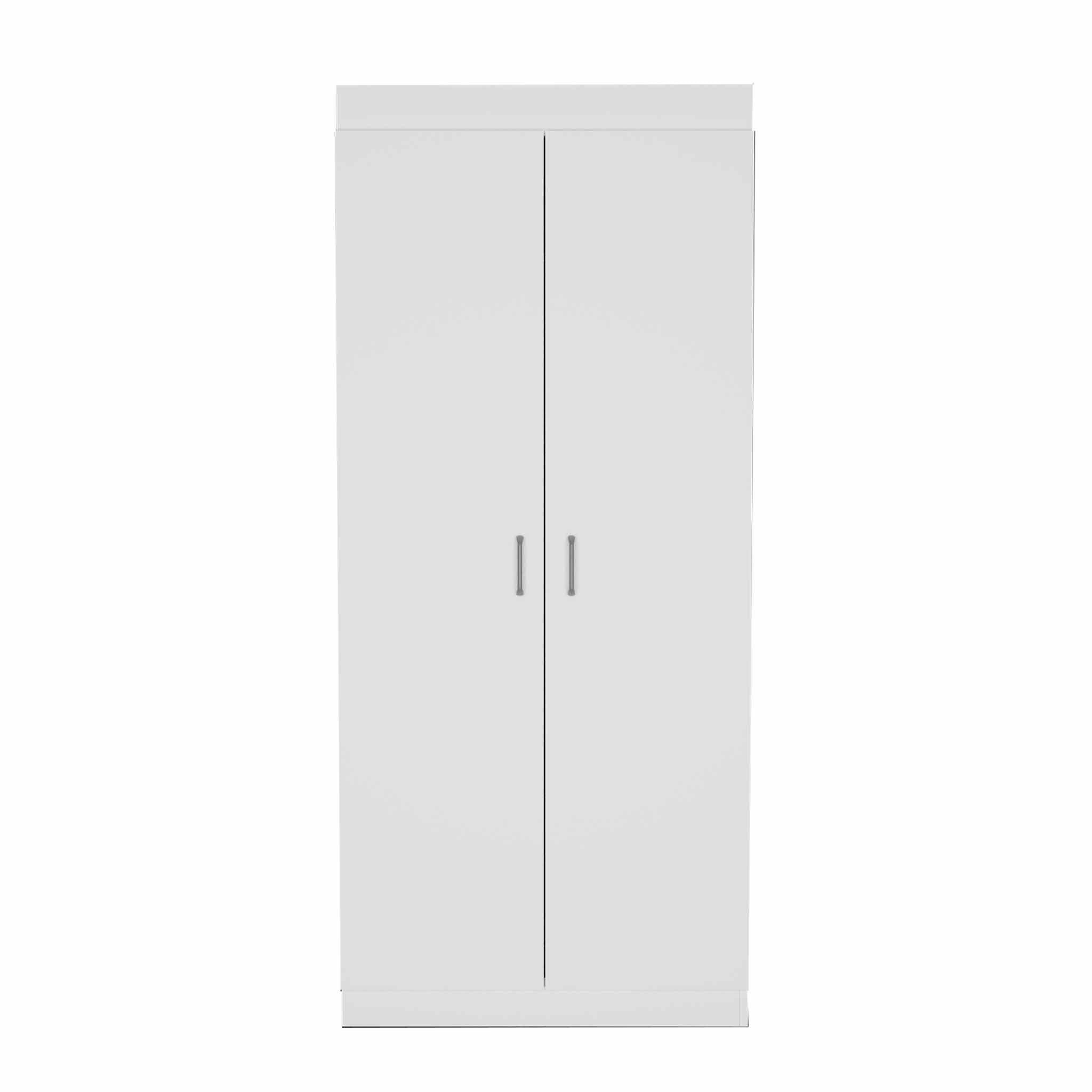 63" White Wood Pantry Or Storage Closet