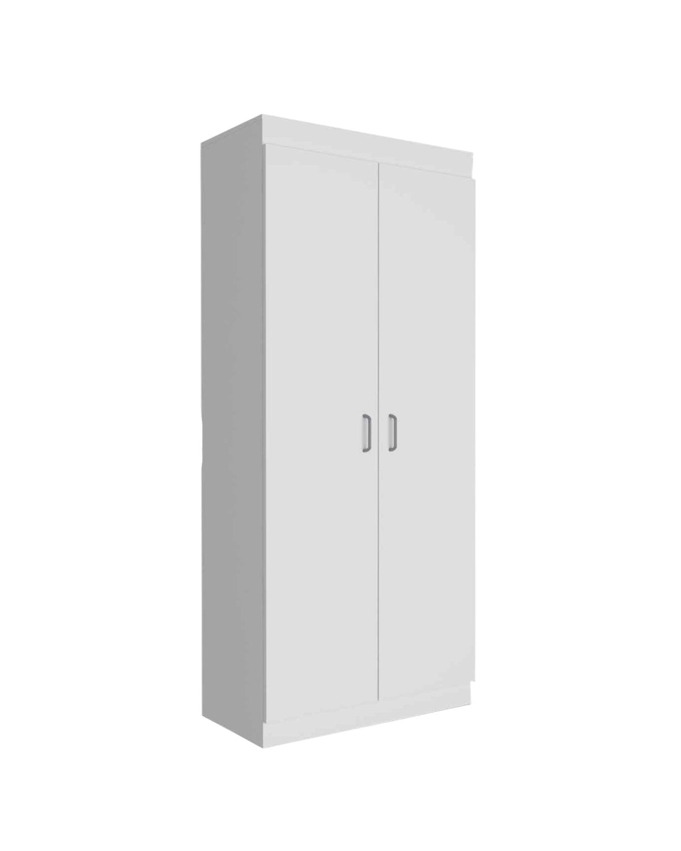 63" White Wood Pantry Or Storage Closet