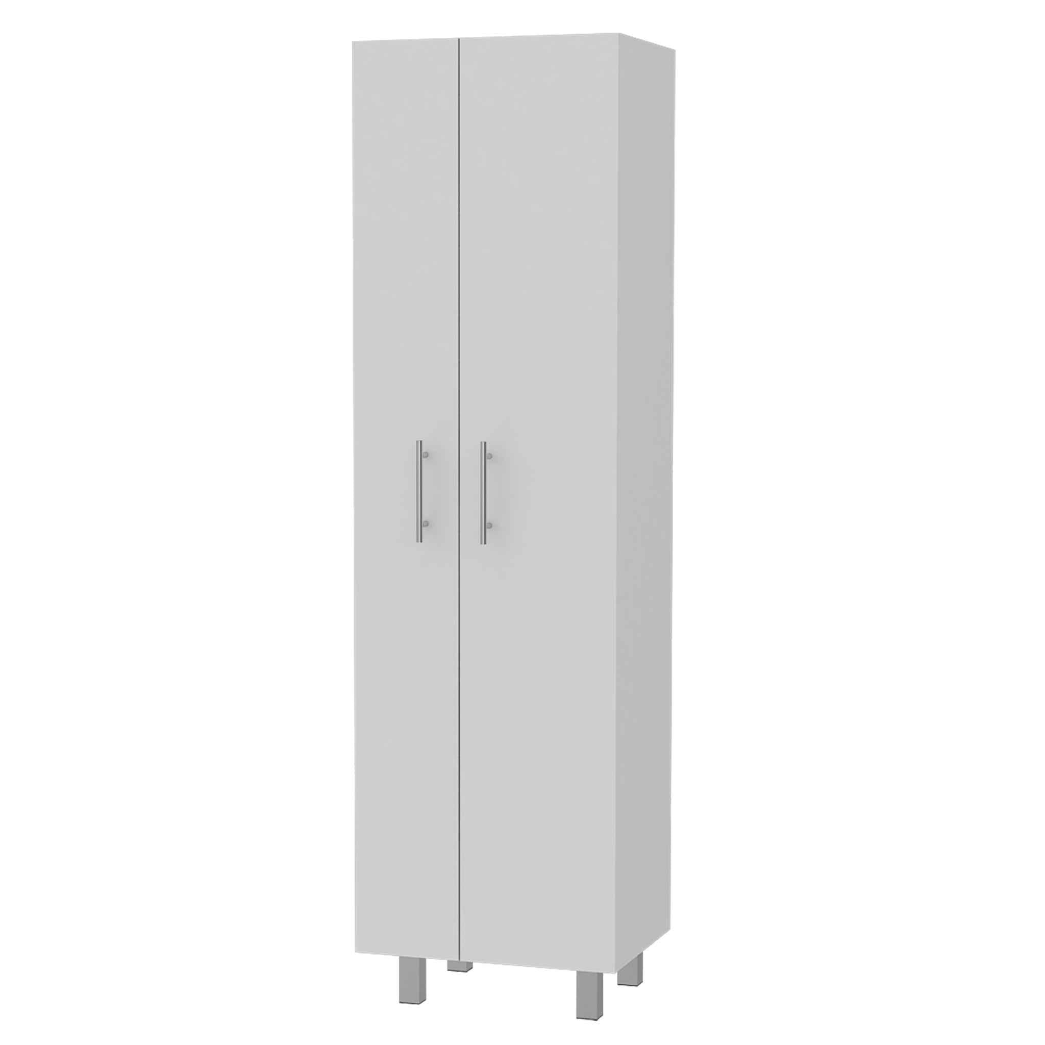 71" White Wood Pantry Or Storage Closet