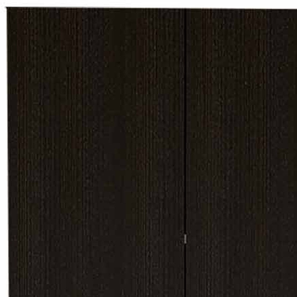 79" Black Wood Pantry Or Storage Closet