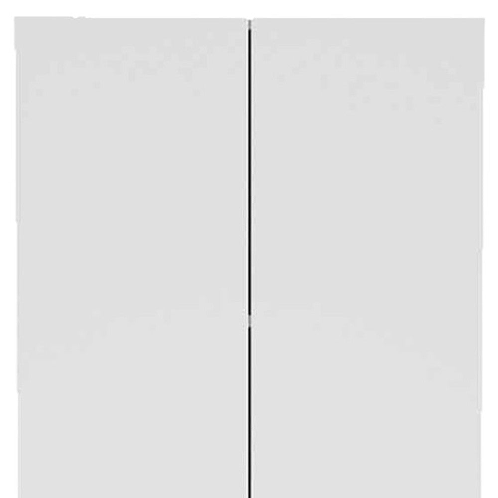 78" Modern White Pantry Cabinet with Two Full Size Doors
