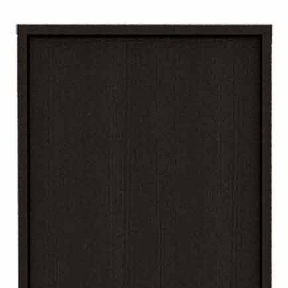 79" Black Wood Pantry Or Storage Closet