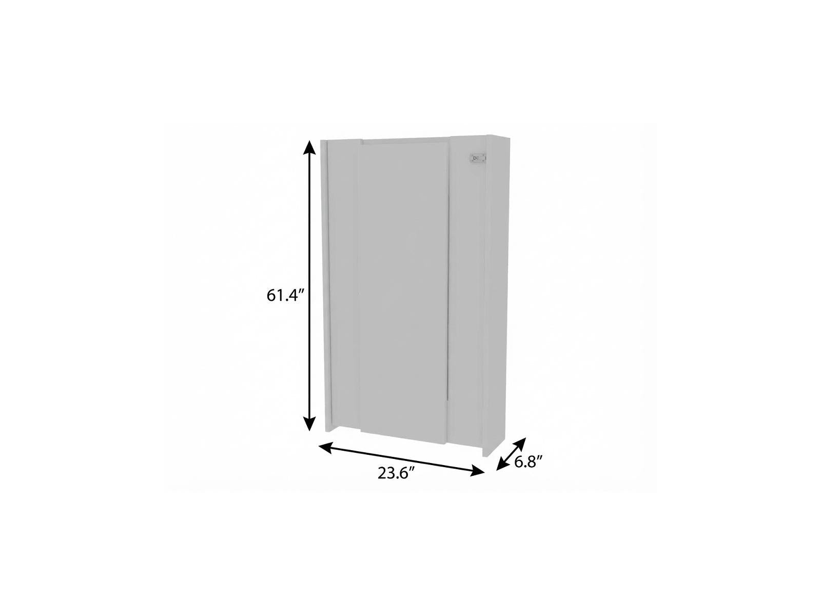 24" White Wall Mounted Writing Desk