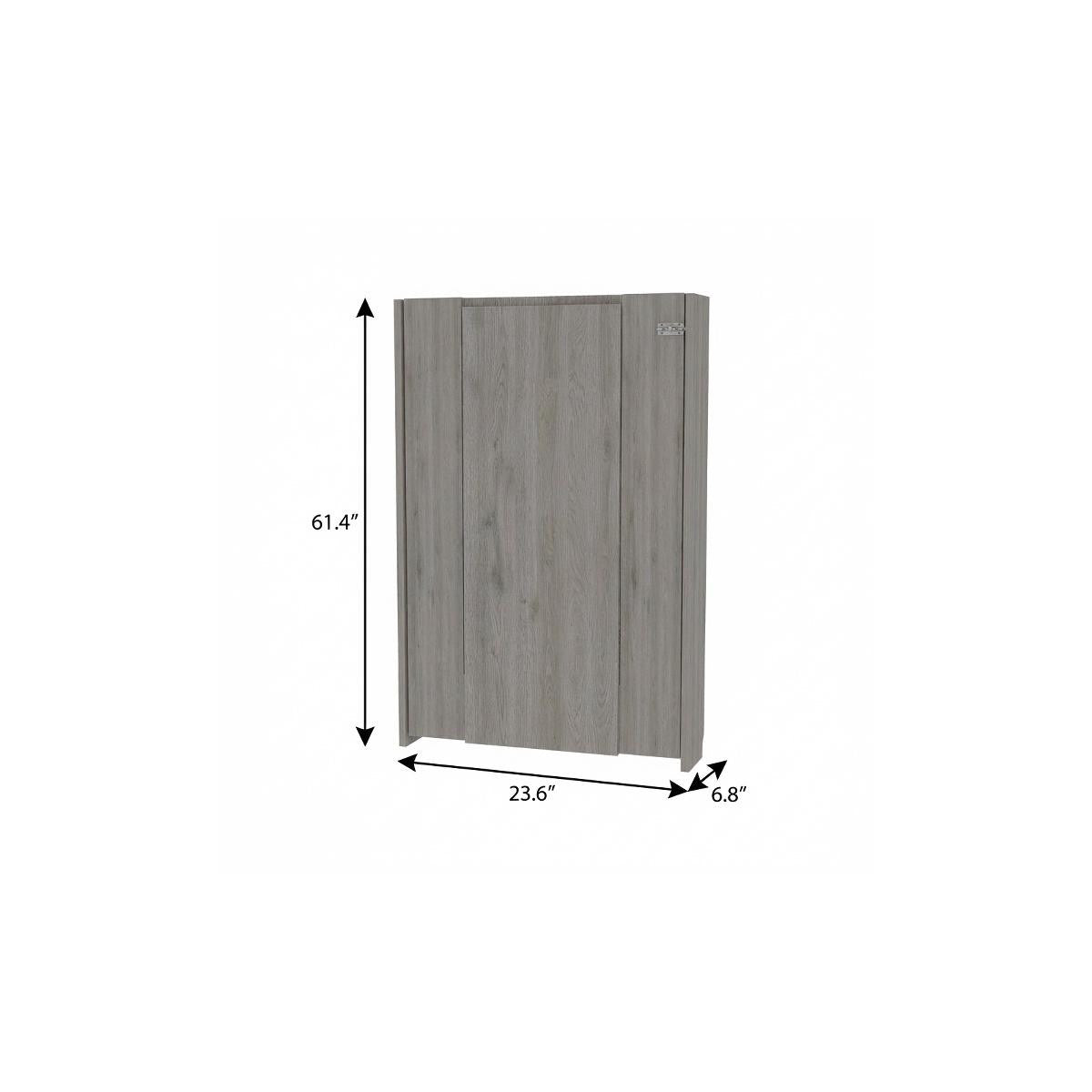 24" Light Gray Floating Desk