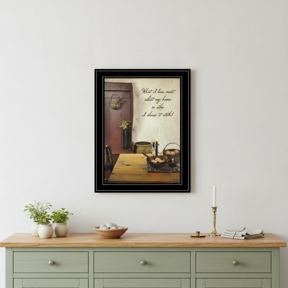 What I love Most 3 Black Framed Print Kitchen Wall Art