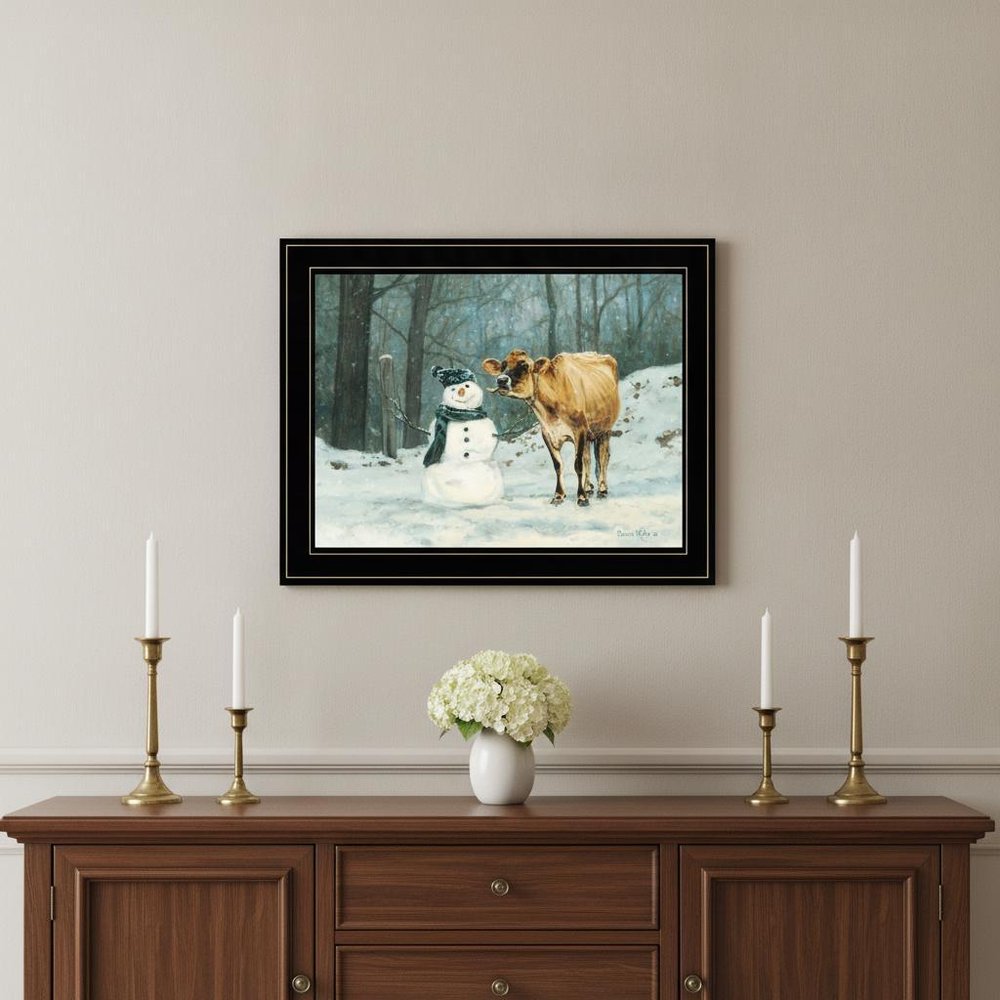 Well Hello There 2 Black Framed Print Wall Art