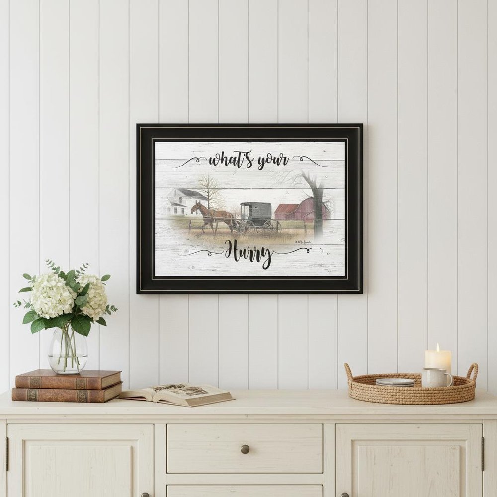 Whats Your Hurry 2 Black Framed Print Wall Art