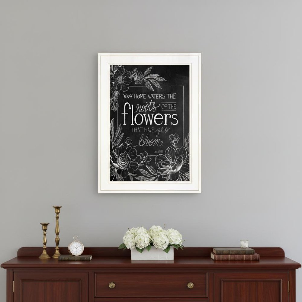 Yet to Bloom 3 White Framed Print Wall Art