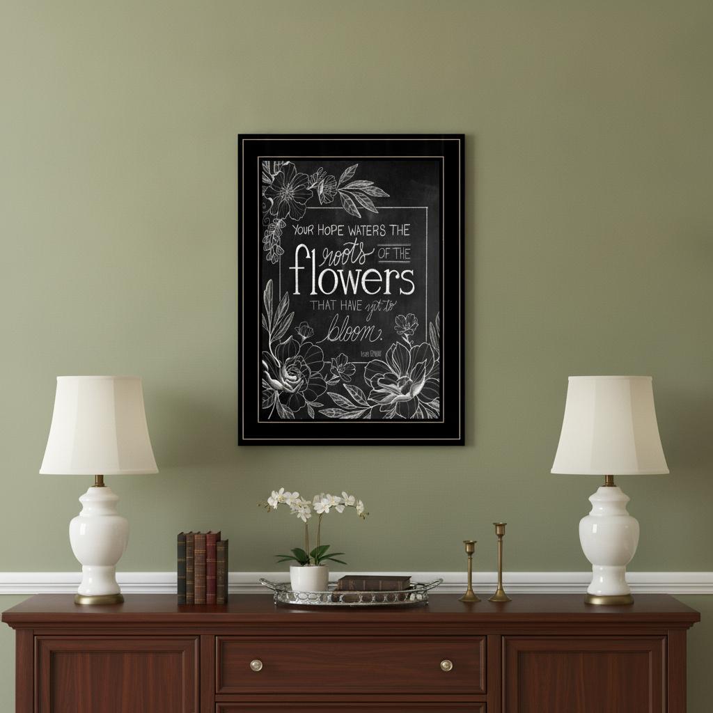Yet to Bloom 1 Black Framed Print Wall Art