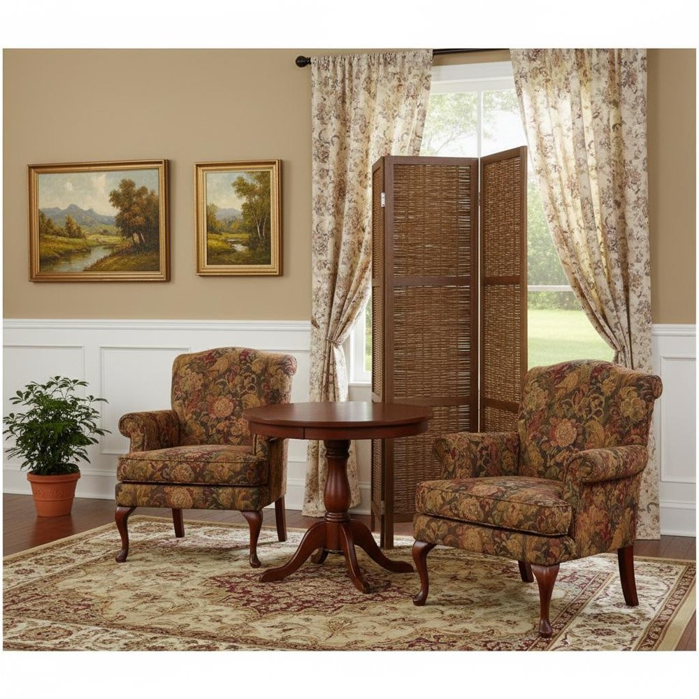 Brown Willow Four Panel Room Divider Screen