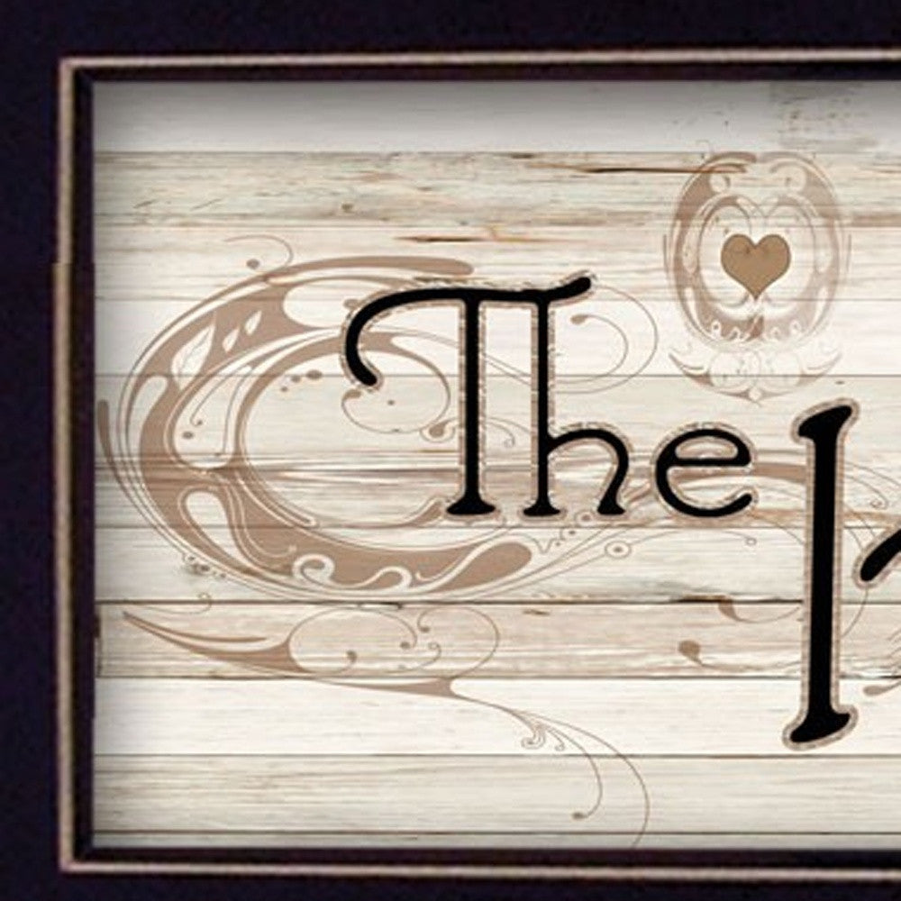 Set Of Two The Kitchen with Seven Peg Mug Rack Black Framed Wall Art