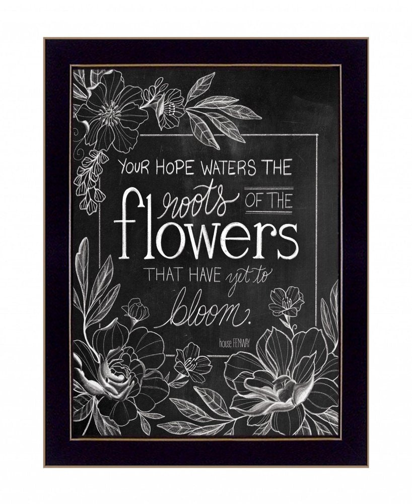 Yet to Bloom 4 Black Framed Print Wall Art