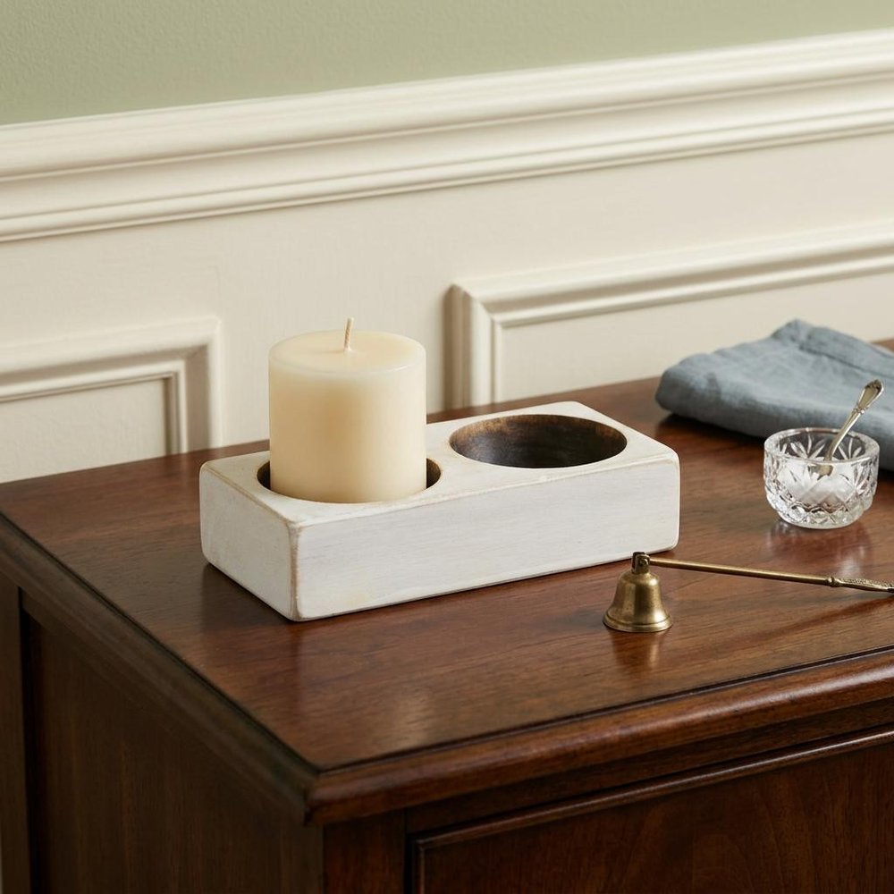 4" Wide Pillar Tabletop Votive Candle Holder