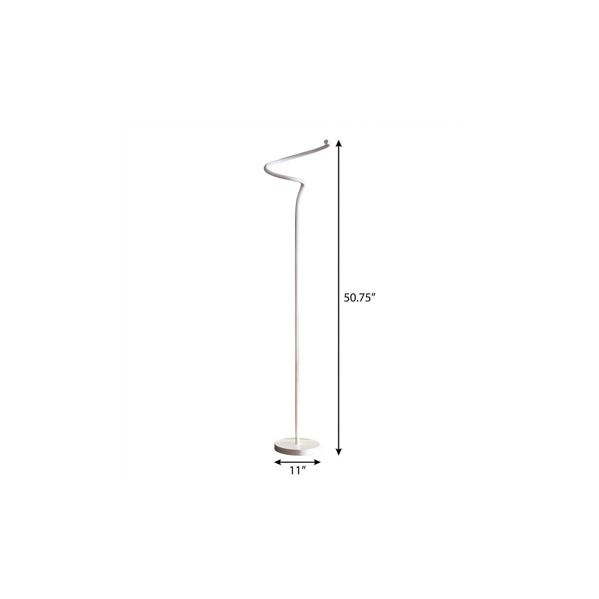 51" White LED Novelty Floor Lamp With White