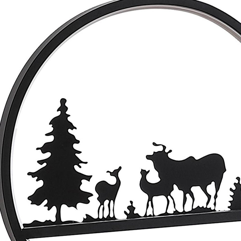 13" Black Bedside Led Table Lamp