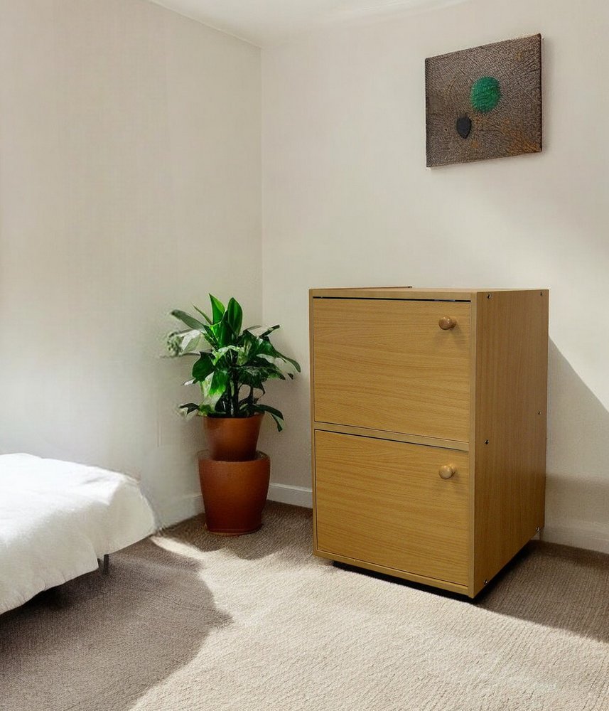 24" Natural Wood Bookcase