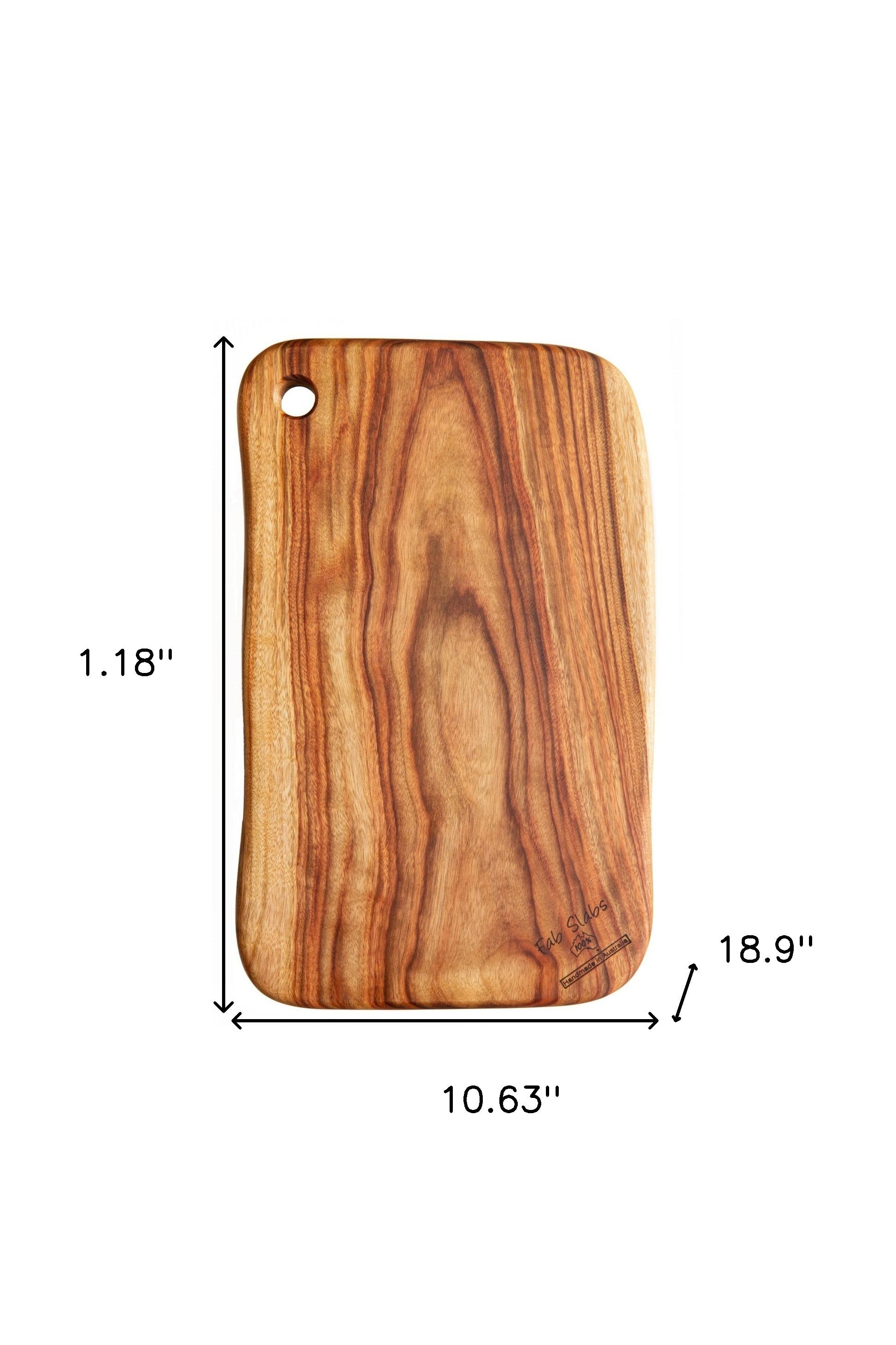 11" Natural Wood Rectangular Wood Cutting Board