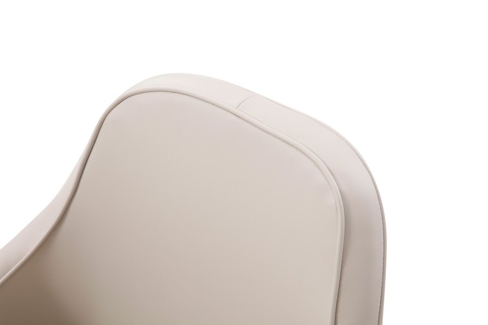 Gray and Gold Upholstered Fabric Dining Arm Chair