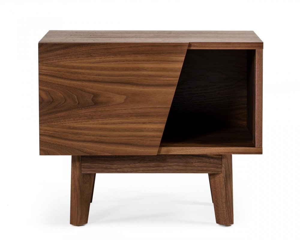 24" Wood One Drawer Nightstand