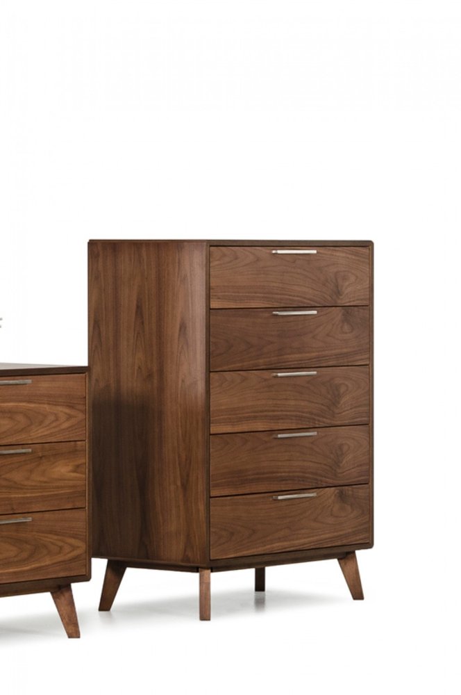 51" Brown Wood Six Drawer Double Dresser