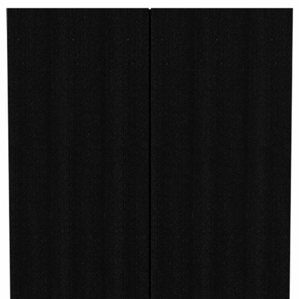 71" Black Wood Two Door Combo Dresser