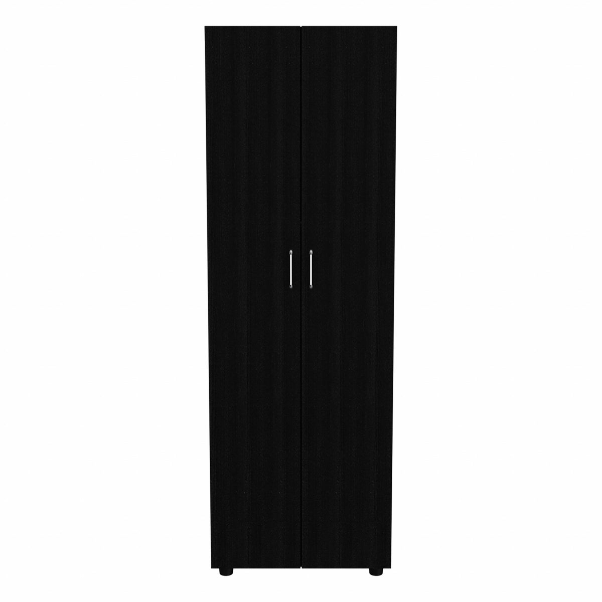 71" Black Wood Two Door Combo Dresser