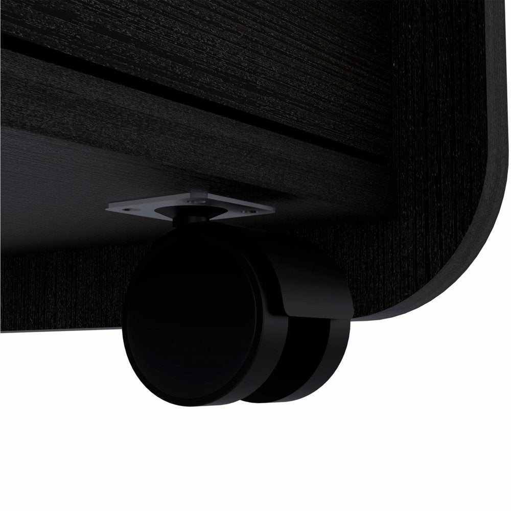 22" Wood Two Drawer Nightstand