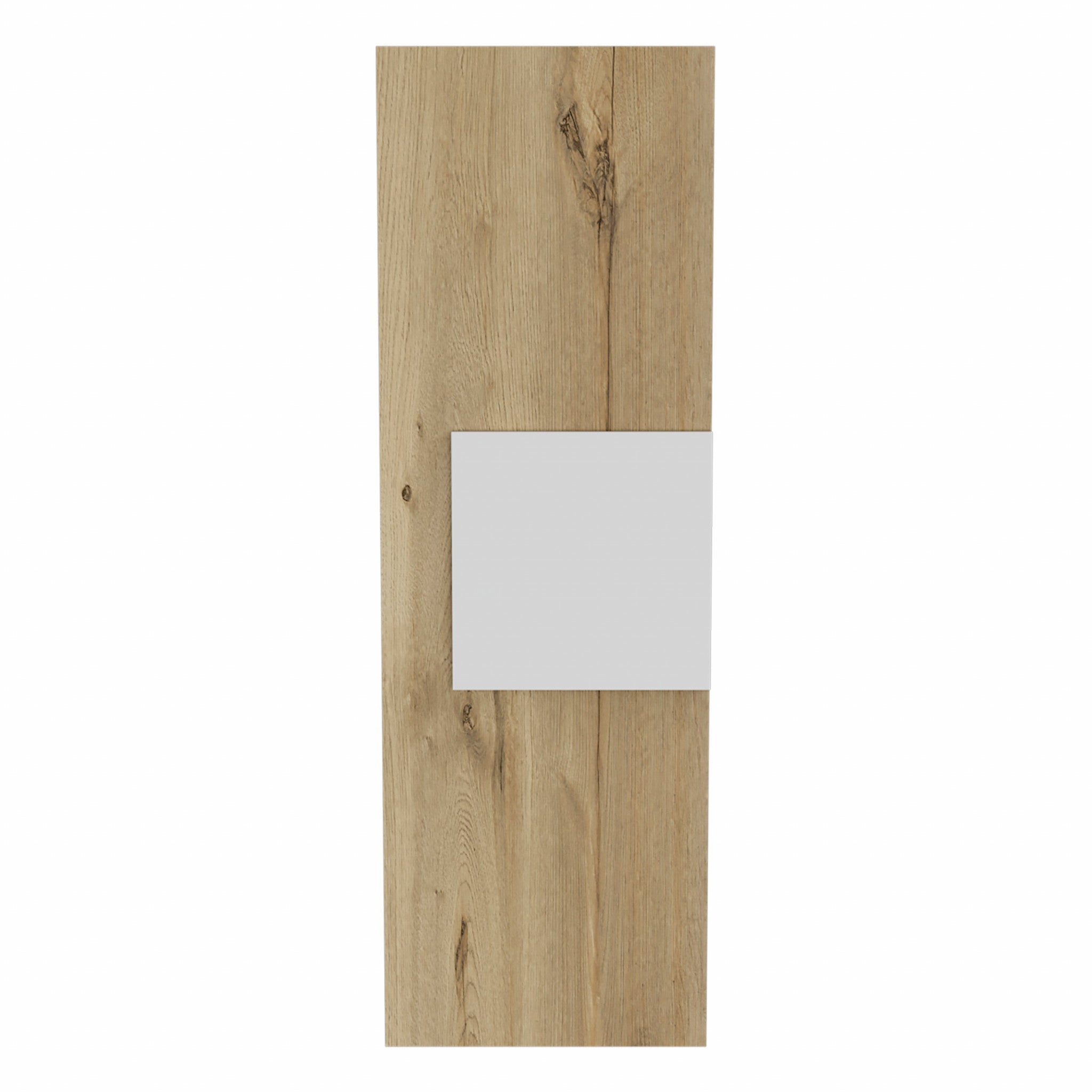 Light Oak and White Multi Purpose Vertical Hanging Cabinet