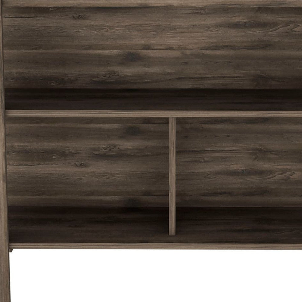 Brown 41" Kitchen Island With Storage