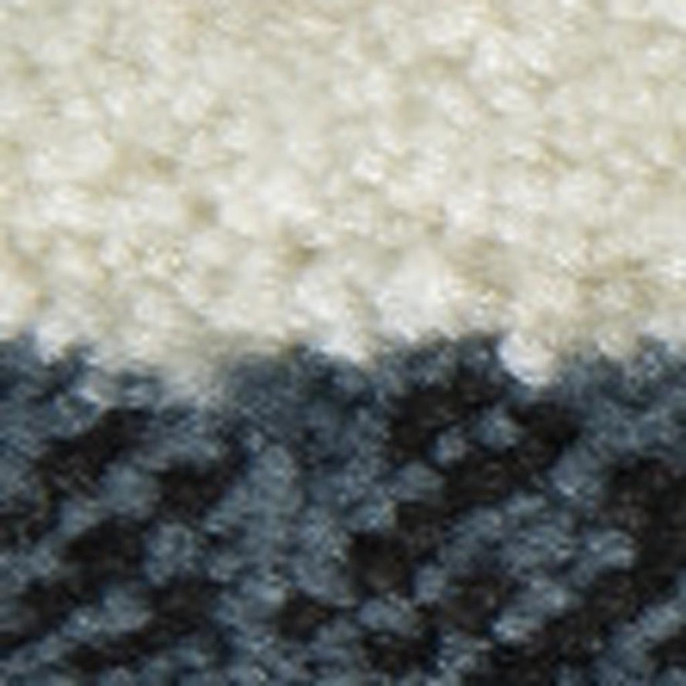5' X 8' Beige Blue And Gray Geometric Area Rug