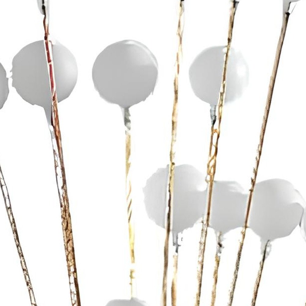 62" Yellow 16 LED Novelty Floor Lamp With White