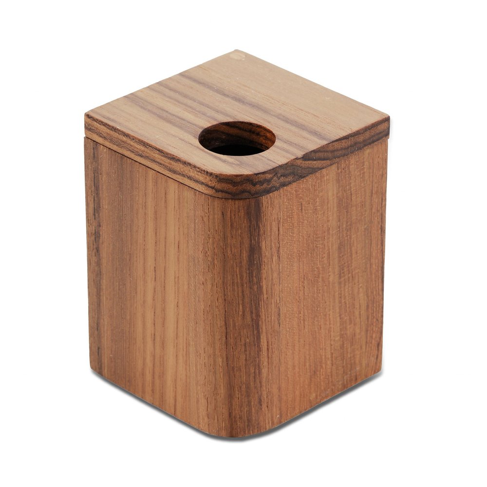 4" Brown Bathroom Storage Container