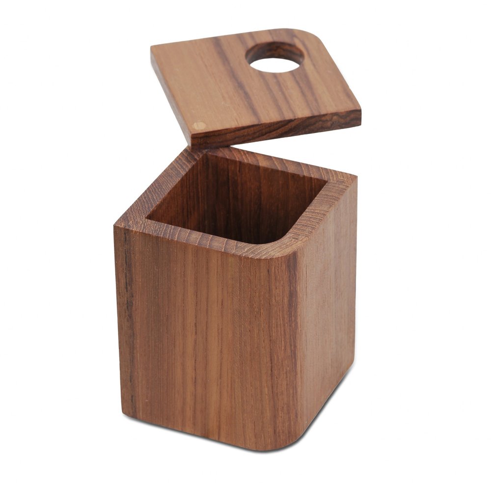 4" Brown Bathroom Storage Container