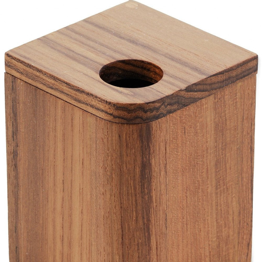 4" Brown Bathroom Storage Container