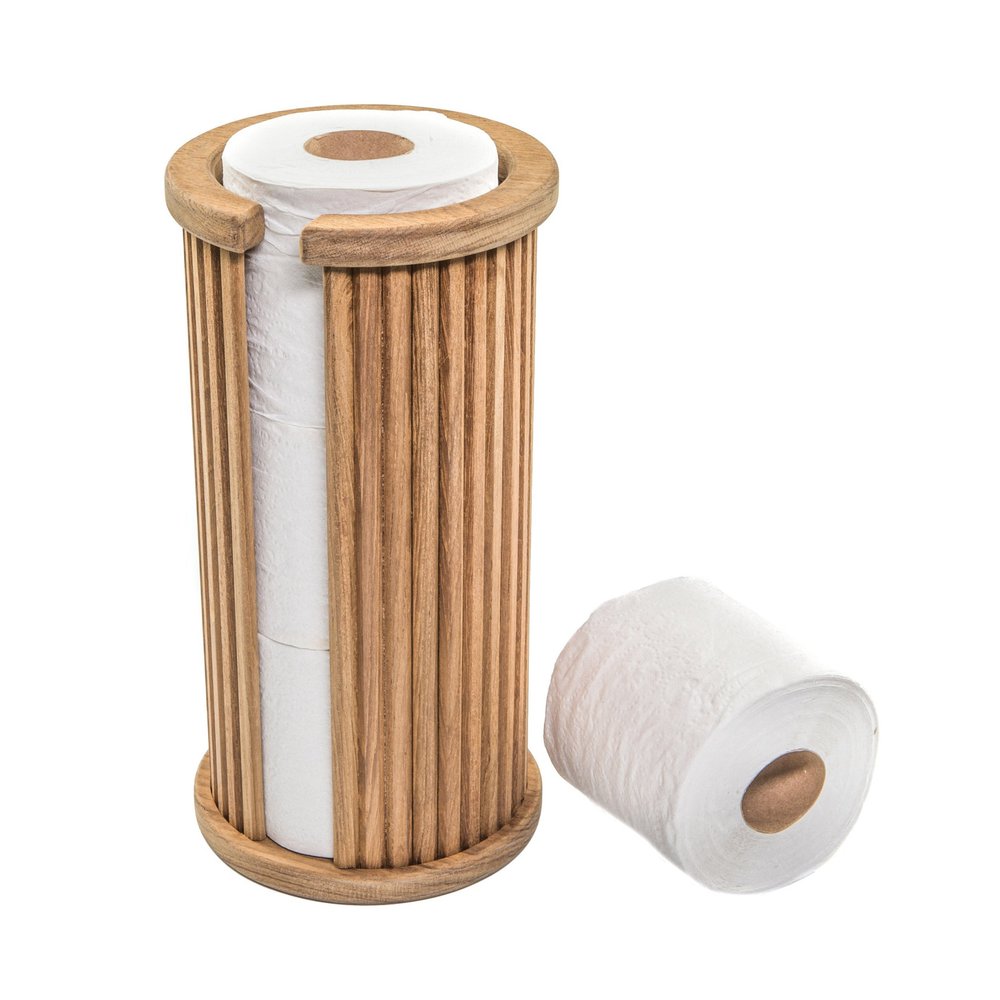 12" Brown Toilet Paper Holder