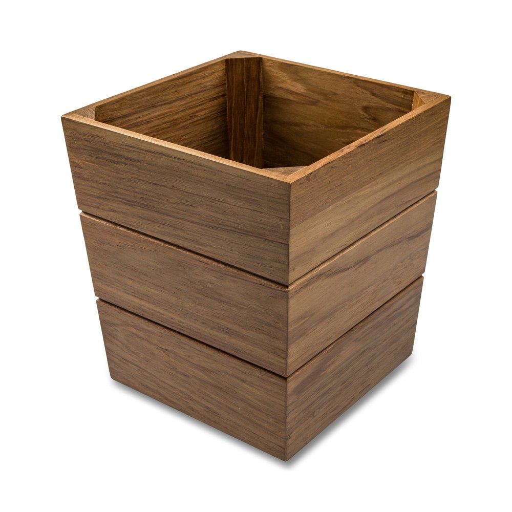 12" Brown Waste Basket